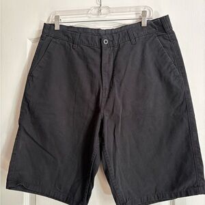 DC Men's Black Flat Front Shorts
